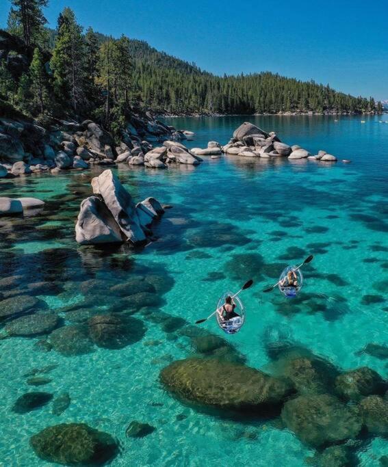 Lake Views, Pet-Friendly Cabin With Hot-Tub In King'S Beach Кингс-Бич Экстерьер фото